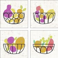 Framed Fruitilicious  4 Piece Art Print Set