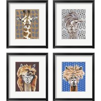 Framed Animal Patterns 4 Piece Framed Art Print Set