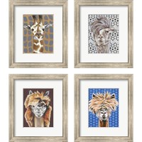 Framed Animal Patterns 4 Piece Framed Art Print Set