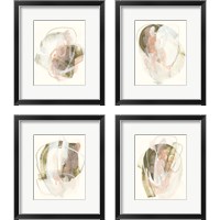 Framed 'Hyacinth Gesture  4 Piece Framed Art Print Set' border=