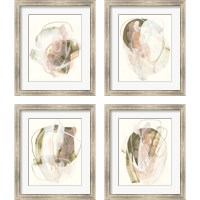 Framed 'Hyacinth Gesture  4 Piece Framed Art Print Set' border=