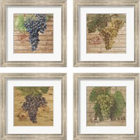 Framed 'Grape Crate 4 Piece Framed Art Print Set' border=