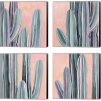 Framed 'Desert Dawn 4 Piece Canvas Print Set' border=