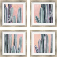 Framed 'Desert Dawn 4 Piece Framed Art Print Set' border=