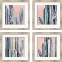 Framed 'Desert Dawn 4 Piece Framed Art Print Set' border=