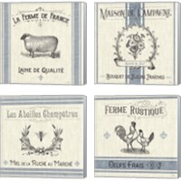 Framed 'French Farmhouse 4 Piece Canvas Print Set' border=