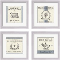 Framed 'French Farmhouse 4 Piece Framed Art Print Set' border=