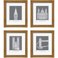 Framed London Landmark 4 Piece Framed Art Print Set