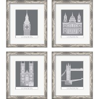 Framed London Landmark 4 Piece Framed Art Print Set