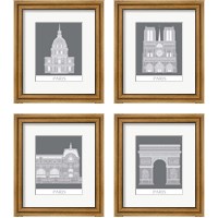 Framed Paris Landmark 4 Piece Framed Art Print Set