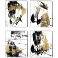 Framed 'Glam & Black 4 Piece Canvas Print Set' border=