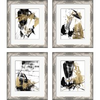 Framed 'Glam & Black 4 Piece Framed Art Print Set' border=