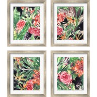 Framed 'Garden Fest 4 Piece Framed Art Print Set' border=