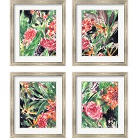 Framed 'Garden Fest 4 Piece Framed Art Print Set' border=