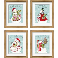 Framed 'Baked with Love 4 Piece Framed Art Print Set' border=