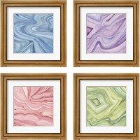 Framed Pastel Agate 4 Piece Framed Art Print Set