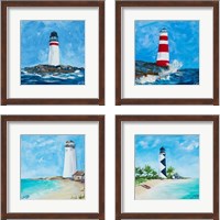 Framed Lighthouses 4 Piece Framed Art Print Set