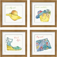 Framed Surfs Up 4 Piece Framed Art Print Set