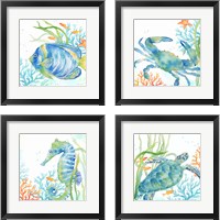 Framed Sea Life Serenade 4 Piece Framed Art Print Set