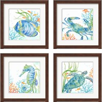 Framed Sea Life Serenade 4 Piece Framed Art Print Set
