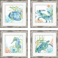 Framed Sea Life Serenade 4 Piece Framed Art Print Set