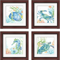 Framed Sea Life Serenade 4 Piece Framed Art Print Set