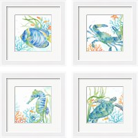 Framed Sea Life Serenade 4 Piece Framed Art Print Set