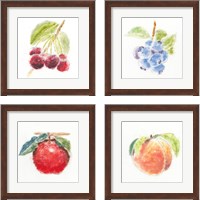 Framed 'Garden Delight 4 Piece Framed Art Print Set' border=