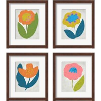 Framed 'Summer Soiree 4 Piece Framed Art Print Set' border=