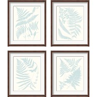 Framed 'Serene Ferns 4 Piece Framed Art Print Set' border=