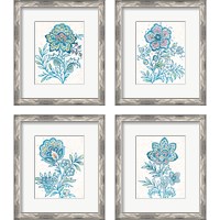 Framed 'Kala Flower 4 Piece Framed Art Print Set' border=