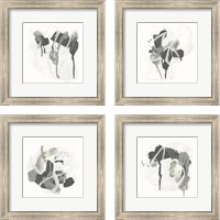 Framed 'Monochrome Missive 4 Piece Framed Art Print Set' border=