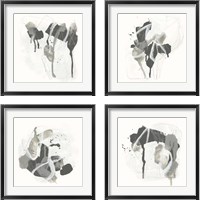 Framed Monochrome Missive 4 Piece Framed Art Print Set