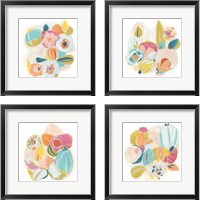 Framed Floral Vibe 4 Piece Framed Art Print Set