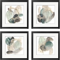 Framed 'Cactus Gesture 4 Piece Framed Art Print Set' border=