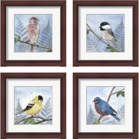 Framed 'Eastern Songbird 4 Piece Framed Art Print Set' border=