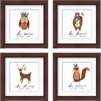 Framed Woodland Warriors 4 Piece Framed Art Print Set