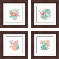 Framed Faridas Abstract 4 Piece Framed Art Print Set