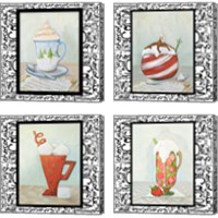 Framed 'Tis the Season for Cocoa 4 Piece Canvas Print Set' border=