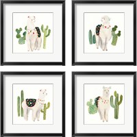 Framed Sweet Alpaca 4 Piece Framed Art Print Set