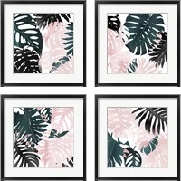 Framed 'Paradise Sweep 4 Piece Framed Art Print Set' border=