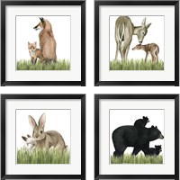 Framed Woodland Babes 4 Piece Framed Art Print Set