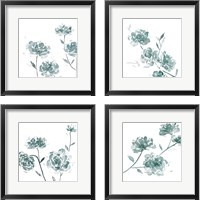 Framed Traces of Flowers 4 Piece Framed Art Print Set