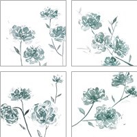 Framed Traces of Flowers 4 Piece Art Print Set