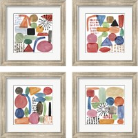 Framed 'Colour Code 4 Piece Framed Art Print Set' border=