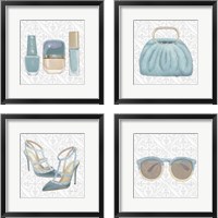 Framed Must Have Fashion Gray White 4 Piece Framed Art Print Set