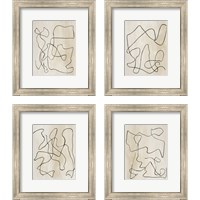 Framed 'Bound  4 Piece Framed Art Print Set' border=