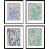 Framed 'Dusk Botanical 4 Piece Framed Art Print Set' border=