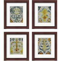 Framed 'Bohemian Ikat 4 Piece Framed Art Print Set' border=