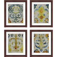 Framed 'Bohemian Ikat 4 Piece Framed Art Print Set' border=